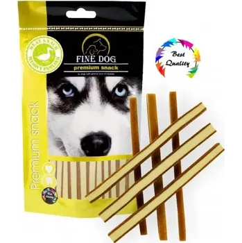 Pamlsek pro psa FINE DOG Sandwich strips KACHNÍ 80g