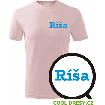 Dětské tričko Ríša - Barva: růžová, Velikost 4roky