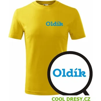 Chlapecké oblečení Dětské tričko Oldík - Barva: žlutá, Velikost 10let