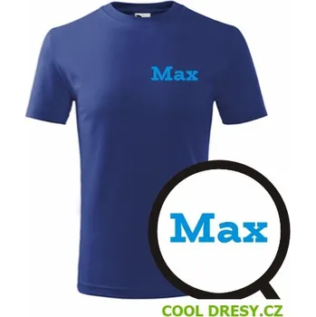 Chlapecké tričko Dětské tričko Max - Barva: královská modrá, Velikost 8let