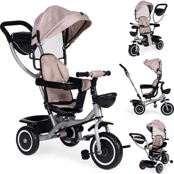 Dětská tříkolka Tříkolka 2v1, otočné sedadlo - béžová ECOTOYS