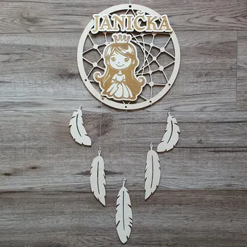 Lapač snů Lapač snů dřevěný se jménem Princeznička