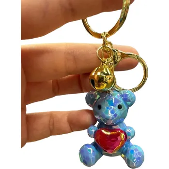 Cd Přívěsek medvídek s rolničkou - různé barvy Barva: Modrá