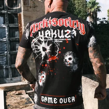 Pánské triko Yakuza Woof Regular 25023 black velikost: 5XL