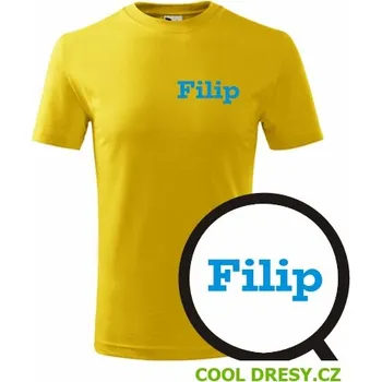 Chlapecké oblečení Dětské tričko Filip - Barva: žlutá, Velikost 6let