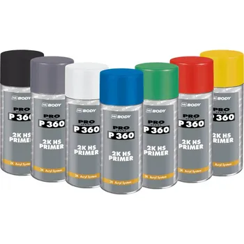 Barva ve spreji HB BODY fill 360 (2:1) plnič / antikorozní základ ve spreji bílý 400ml