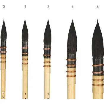 Umělecký štětec ACADEMY - štětec umělecký na akvarel squirrel kulatý č.0