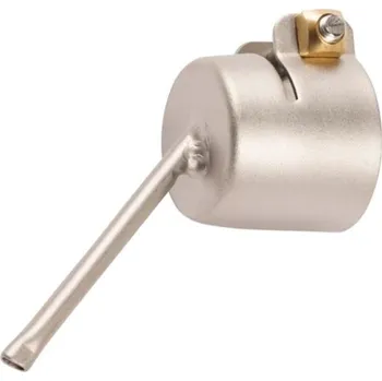 Horkovzdušná pistole Leister 107.148 - Pájecí tryska zploštělá 3 x 1,5 mm a vyhnutá o 45° pro Hot-Jet S (uchycení pr. 21,3 mm)