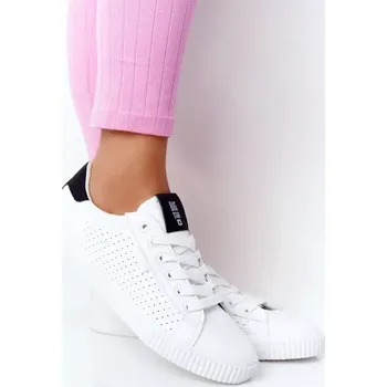 Dámské tenisky Dámské módní tenisky Big Star - bílé/černé velikost 41 bílá / černá