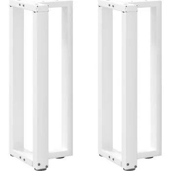 Konferenční stolek vidaXL Nohy konzolového stolku ve tvaru T, 2 ks, , 25 x 28 x (72-73) cm, ocel [4013040] Barva: Bílá