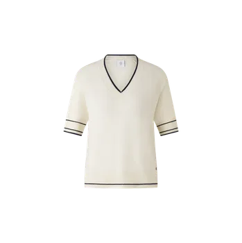 Dámské tričko Dámské pletené triko Chiri v krémové barvě 36