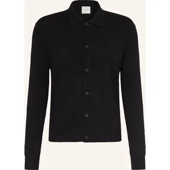 Pánské oblečení Calvin Klein Pánský Pletený Kardigan Z Buklé, černá, L