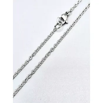 Řetízek Ocelový řetízek č. 32 lesklý (0,2 x 45-70 cm) 42 cm