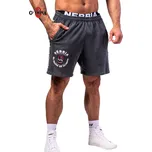 Pánské šortky Nebbia NEBBIA x OLYMPIA Washed Sweat Shorts LEGEND 786 black XL