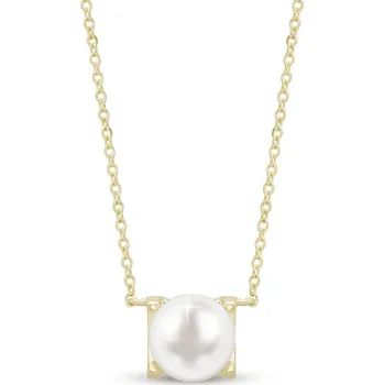 Řetízek Stříbrný řetízek s perlou - pozlaceno 14k zlatem 1881