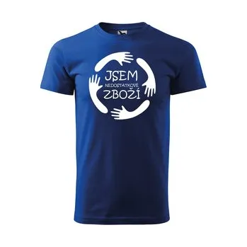 Pánské tričko Tričko s potiskem Jsem nedostatkové zboží: modré 4XL