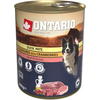 Krmivo pro psa Ontario konzerva Duck Flavoured Cranberries 800g