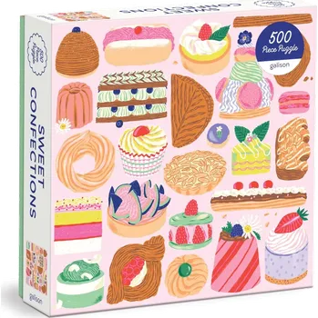 Puzzle Čtvercové puzzle Sladké cukrovinky 500 dílků GALISON