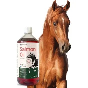 Lab-v Lososový olej - 100% olej z atlantského lososa pro koně 1000 ml