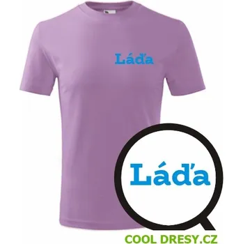 Dětské tričko Láďa - Barva: fialová, Velikost 10let