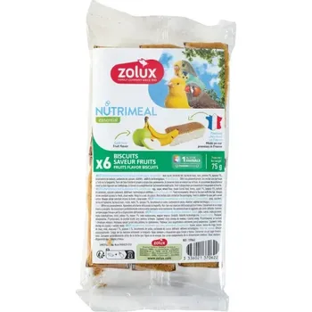 Krmivo pro ptáka Zolux NUTRIMEAL Cookies exoti ovoce 6ks