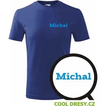 Dětská móda Dětské tričko Michal - Barva: královská modrá, Velikost 10let