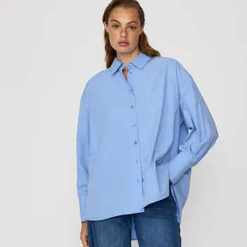 Reserved - Bavlněná košile - modrá - 727HF-55X - 727HF-55X-XS