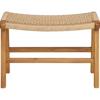 Taburet House Nordic Teaková podnožka přírodní, 60×40×42 cm, Derby