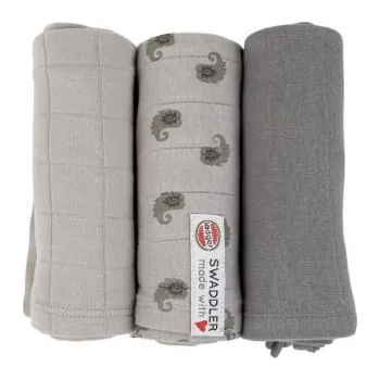 Plena Lodger Swaddler Flame Tribe 70 x 70 cm, 3 ks - Mist