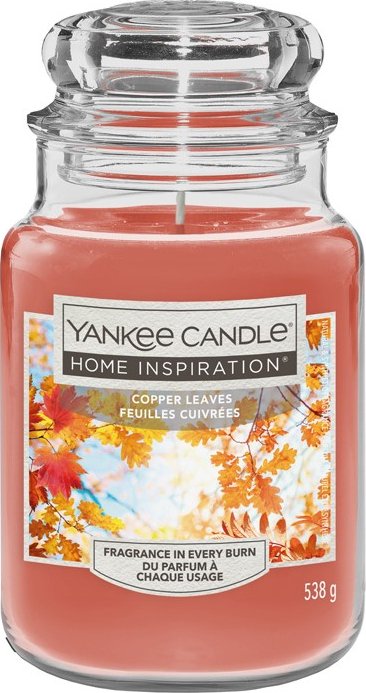 Home Inspiration Copper Leaves Svíčka Velká 538 g