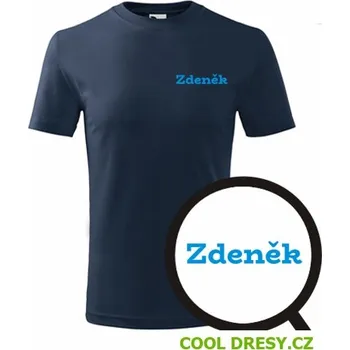 Dětské tričko Zdeněk - Barva: námořní modrá, Velikost 10let