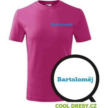 Dětské tričko Bartoloměj - Barva: purpurová, Velikost 10let