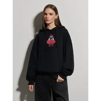 Dámská mikina Mikina s kapucí a potiskem Billie Eilish - XL - House - černá - 285GU-99X