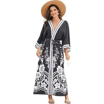 Dámské šaty Gaira® Plážové šaty 6367, Barva černá