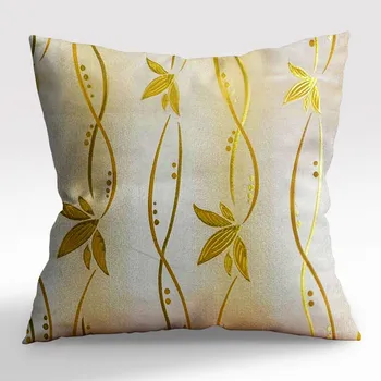 Povlak na dekorativní polštářek Povlak na polštář dekorační - Sabrina květiny zlato-oranžová
