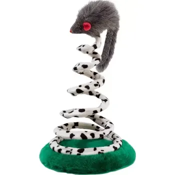 Hračka pro kočku Ferplast PA 5032 plyšová myš na pružině