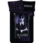 Bavlněné povlečení 140x200 + 70x90 cm - Wednesday Addams