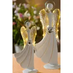 Paramit IGOR Kovový anděl 32 cm - svítící křídla