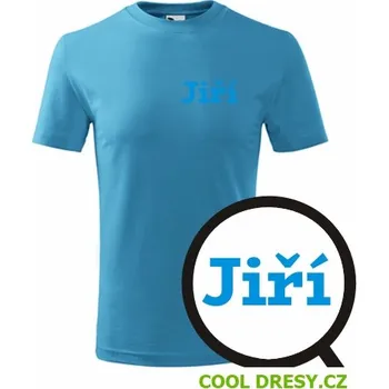 Dětské tričko Jiří - Barva: tyrkysová, Velikost 10let