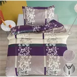 NOVINKA 2026 – CENOVÁ PECKA ! KREPOVÉ POVLEČENÍ 140x200/70x90cm - CORRY FIALOVÉ