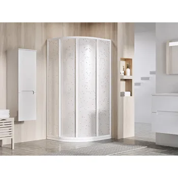 Ravak Supernova SKCP4 sprchový kout čtvrtkruhový 90×90 cm Profil: Bílá, Sklo: Pearl SKCP4-90 195 PEARL