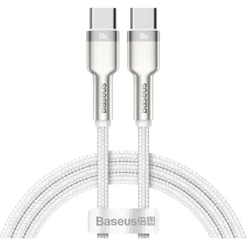 Datový kabel Baseus Cafule Metal Series Datový Kabel USB-C - USB-C 100W 1m White