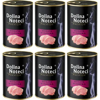 Krmivo pro kočku DOLINA NOTECI Premium Bohatá na krůtu – mokré krmivo pro kočky – 6×400 g