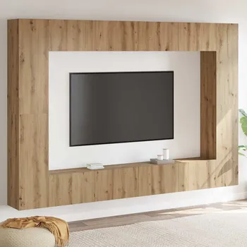 Televizní stolek vidaXL Sestava TV skříněk 8 pcs dub artisan Střední 100 x 30 x 30 cm