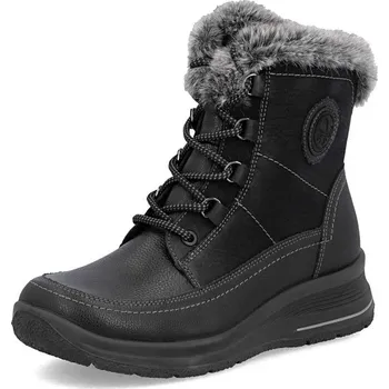 Dámské kozačky Dámská kotníková obuv RIEKER L7706-00 černá W5 42