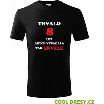 Chlapecké tričko Dětské tričko dívčí trvalo 8 let - Barva: černá, Velikost 10let