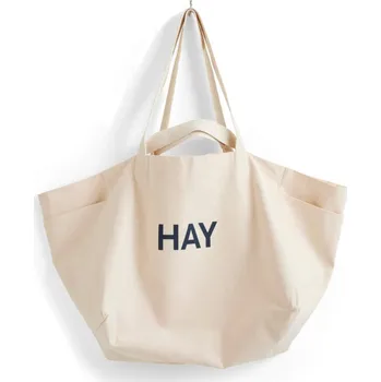 HAY DESIGN Plátěná taška Weekend L "Natural" HAY