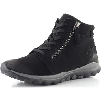 Dámské kozačky Gabor šněrovací kotník se zipem černý 76.868.47 - 39 | P698292