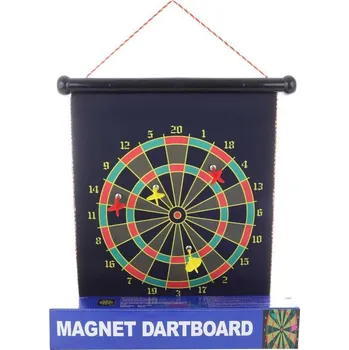 Terč na šipky Hra Šipky set magnetický rolovací terč závěsný se 4 šipkami na magnet