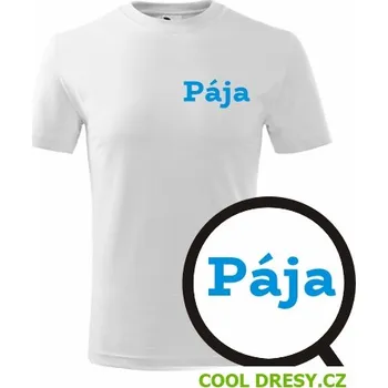 Chlapecké tričko Dětské tričko Pája - Barva: bílá, Velikost 4roky